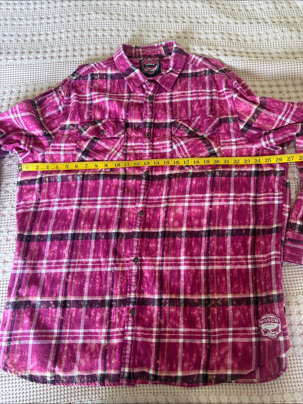 Angry Minnow Clothing CoPlaid flannel with Mermaid XXL - Picture 8 of 11